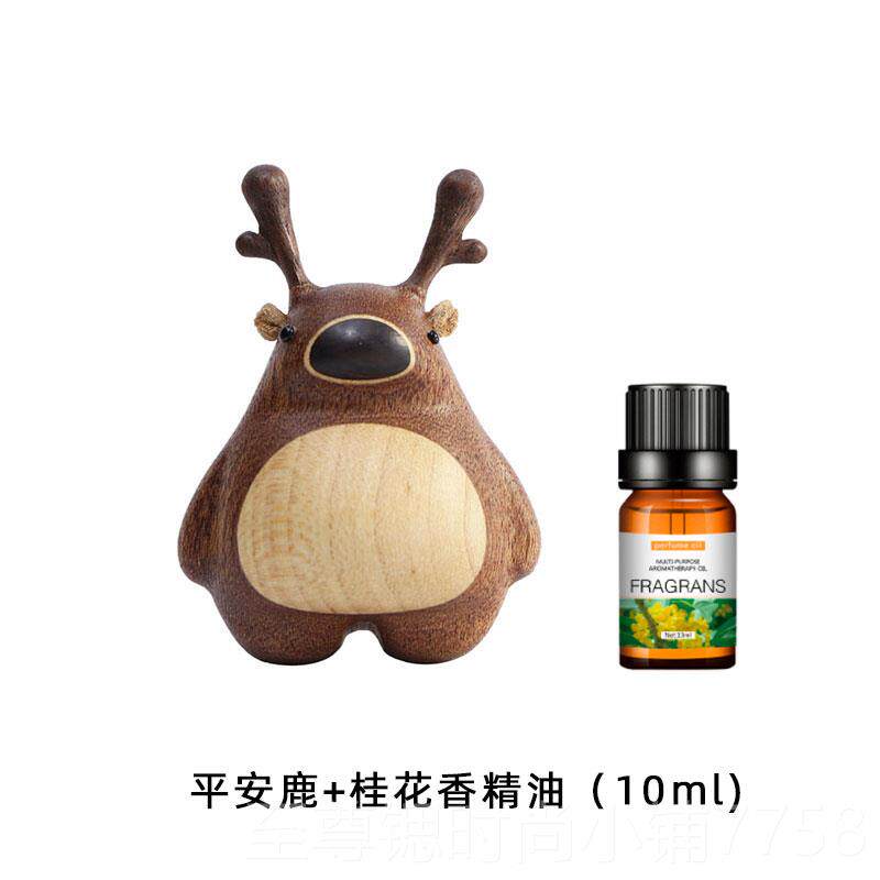 正品装小鹿车风水载香薰汽车内香出口香氛饰摆件礼品礼物