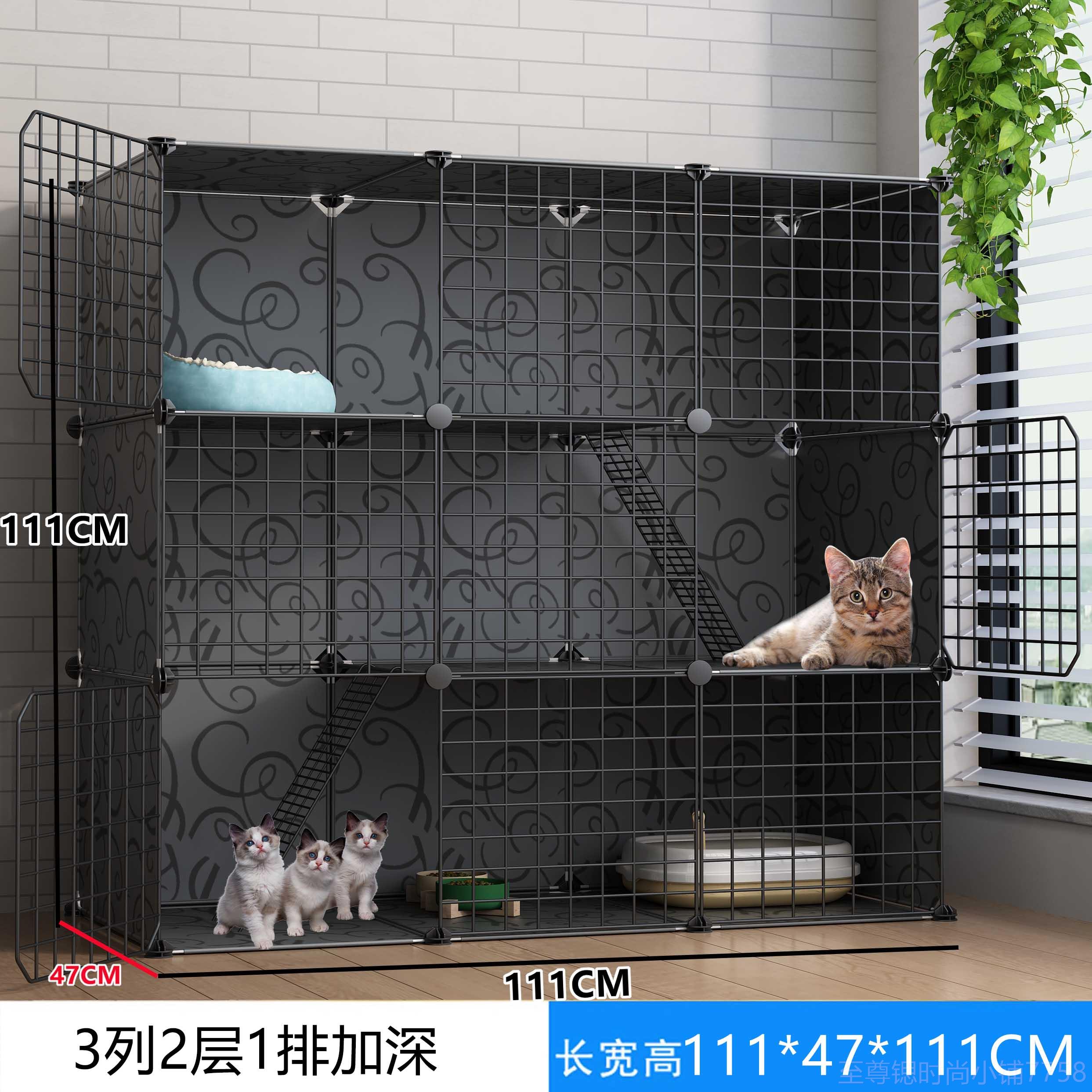 正品猫笼子用室内别墅超猫大自间由空厕所一体猫咪幼养家猫舍猫窝
