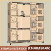 正品 木猫别墅实猫笼宠物店繁殖繁育柜家用示猫窝寄定养笼猫屋展制