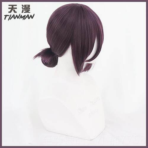 正品漫/ 电锯天 链 锯人 蕾塞 cos 假发レゼ 棕人紫色