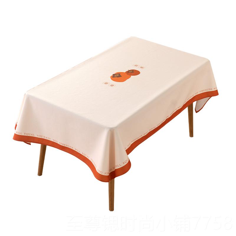 正品棉麻布艺桌小熊格布子卡通水可爱防方餐桌书桌茶几圆形长形台