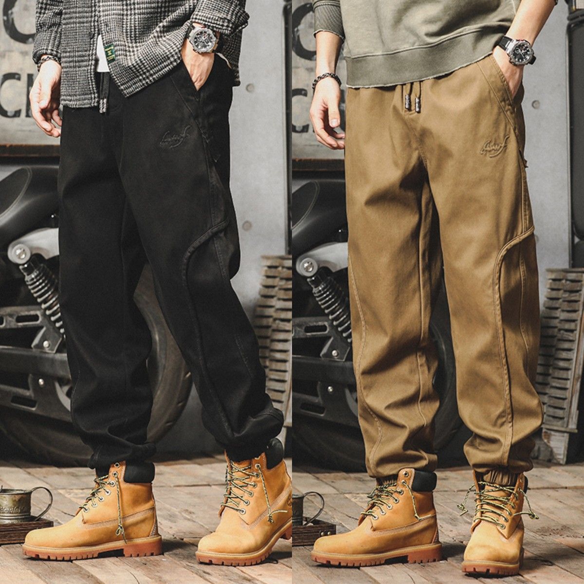 夏天新款工装长裤男士宽松潮流薄款速干休闲裤潮牌青年运动裤男生