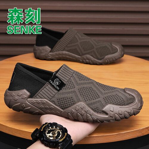百搭休闲软底懒人一脚蹬潮鞋