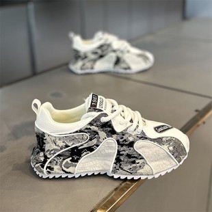 臻悦足2025秋季轻奢男鞋老爹鞋时尚百搭潮款保底男鞋男士休闲潮鞋