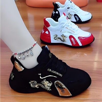 动休闲皮蓬鞋广场舞减震鞋