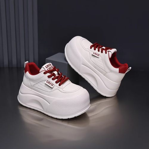 绒暖增高小个子板鞋松糕鞋