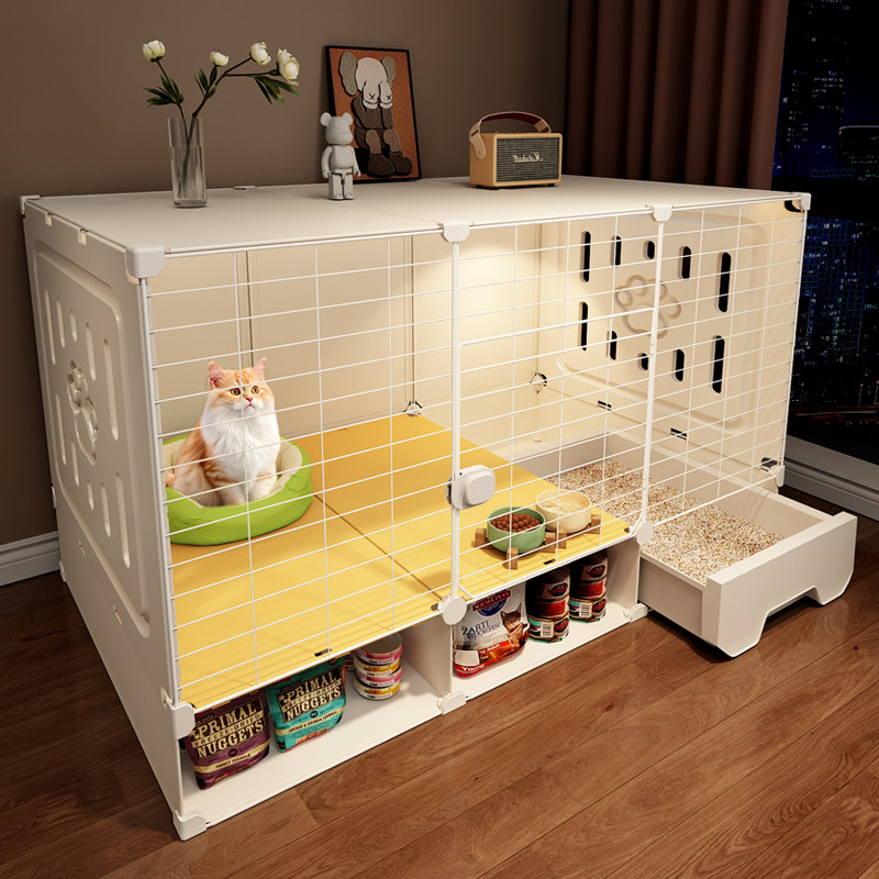 猫笼子带厕所一体超大自由空间猫别墅家用室内猫窝一室一厅一卫,宠物/宠物食品及用品,猫笼子/猫别墅,淘宝优惠券,粉丝福利购,淘宝优惠卷