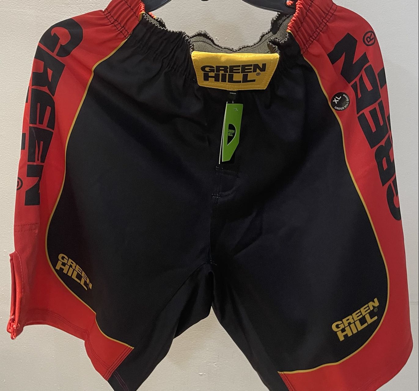 德国GREENHILL进口成人拳击开衩短裤泰拳散打搏击训练比赛裤速干