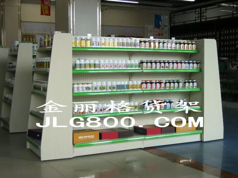 专用货架药房展示单面靠墙双面