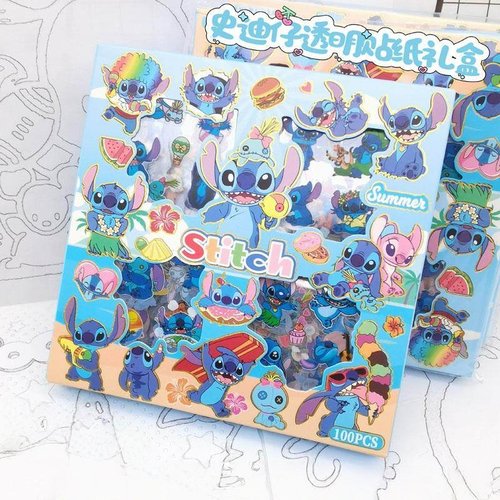 史迪奇防水儿童贴纸100枚盒装