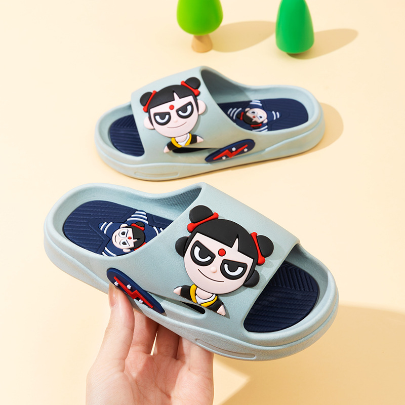 哪吒卡通亲子成人儿童拖鞋防滑