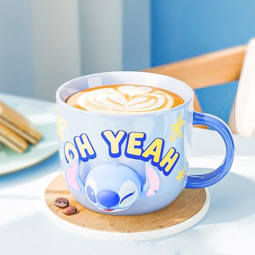 史迪仔卡通可爱陶瓷杯