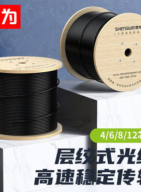 胜为室外铠装单模光纤线GYTS层绞式直埋光缆室外架空/管道光纤线