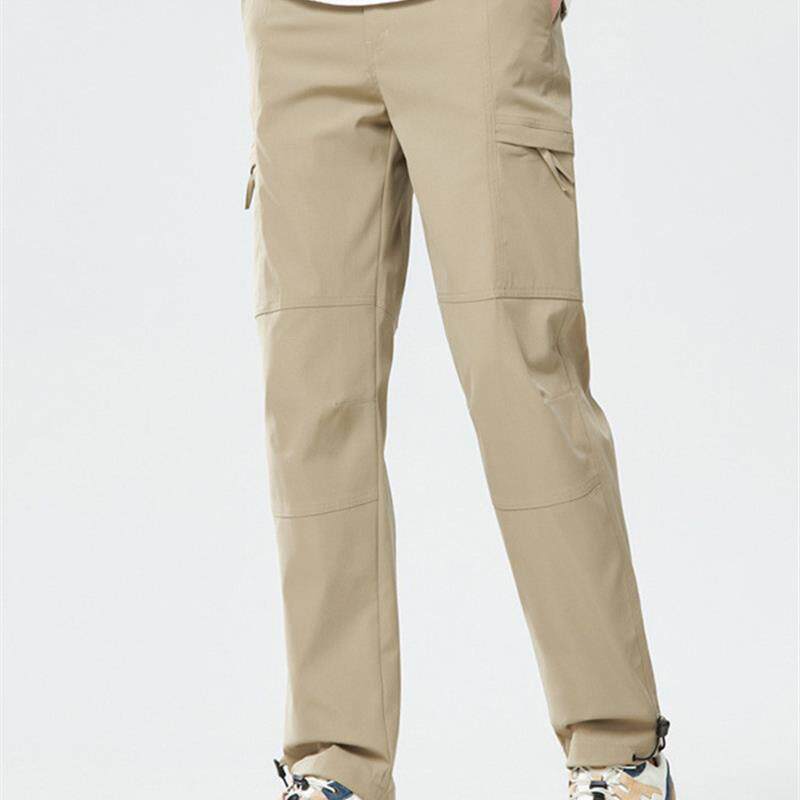夏季薄款工装多袋裤山系户外冲锋裤男女运动休闲大码宽松速干裤