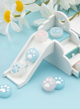 任天堂SwitchOLED果冻摇杆帽硅胶可爱猫爪按键帽