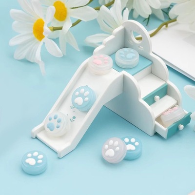 任天堂SwitchOLED果冻摇杆帽硅胶可爱猫爪按键帽