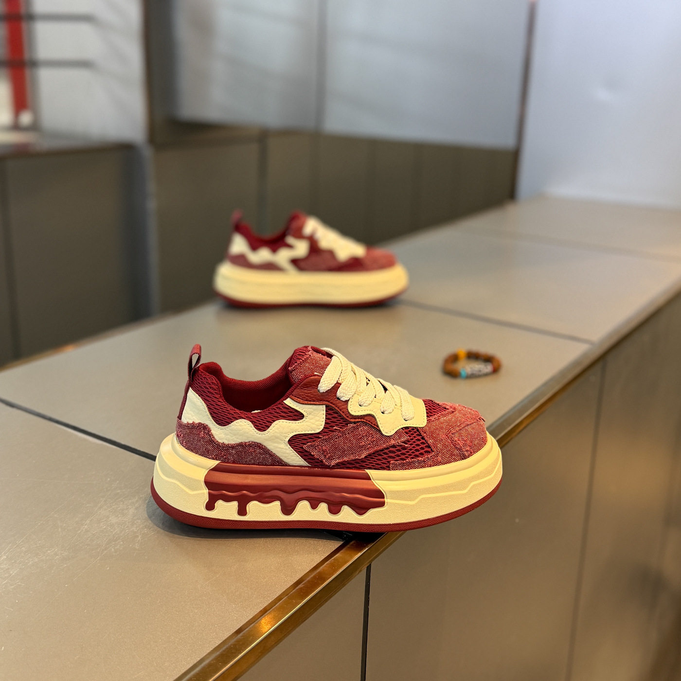 男士鞋子系带时尚复古设计感小众潮流男鞋休闲风百搭款轻奢高级感