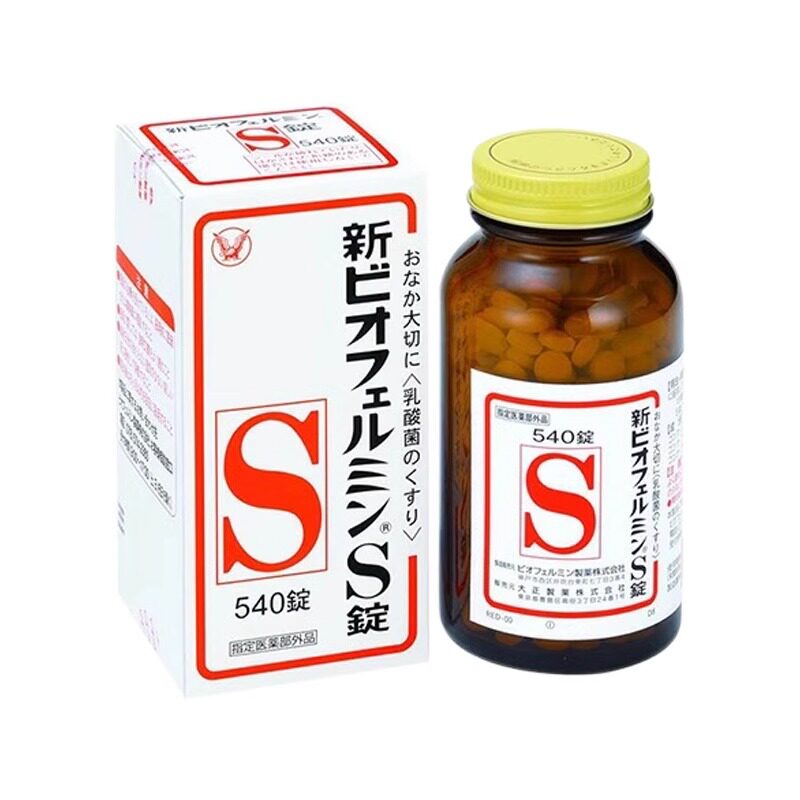 日本大正制药益生菌540粒新表飞鸣S片调理肠胃乳酸菌通便秘润肠图片