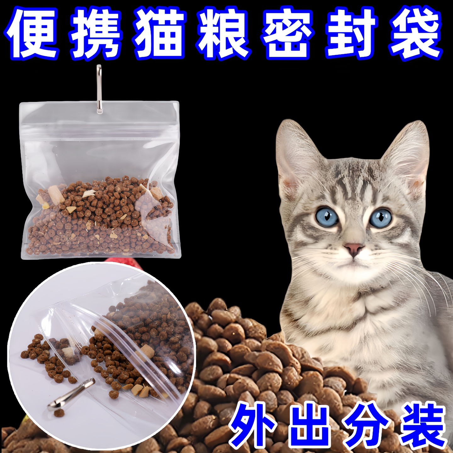 便携式出行遛狗零食袋户外防水一次性外出训练零食奖励袋