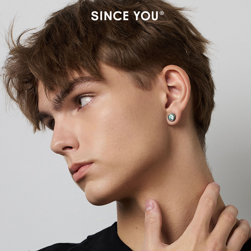 sinceyou鲍鱼贝幻影耳钉