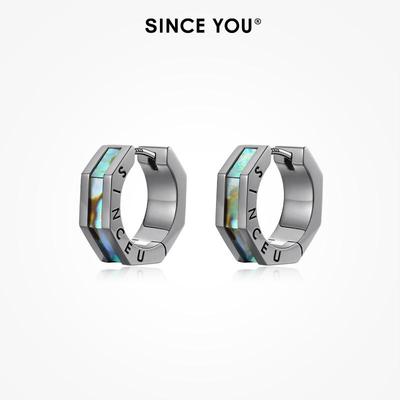 SinceYou夜光幻影耳环男纯银
