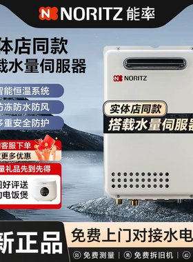 NORITZ/能率 GQ-1640W/16D2AW室外16升防冻防雨天然气燃气热水器