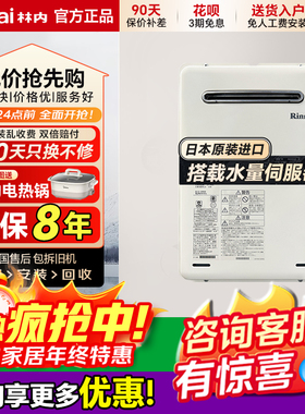 Rinnai/林内 RUX-A1616W-E进口热水器REU-A1620W室外16升防雨抗冻