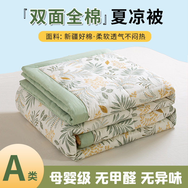 远梦家纺夏季全棉纯棉夏凉被空调被可水洗被芯单人双人薄款凉被子