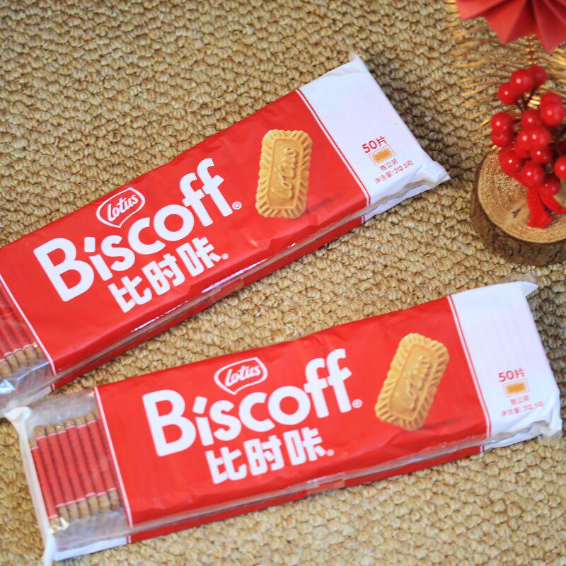 比利时lotusBiscoff和情缤咖时焦糖饼干夹心口味酥性饼干比时咔