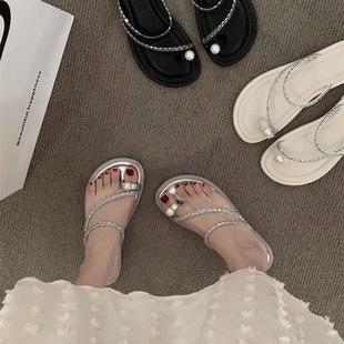 夏女可下水湿水女士外穿凉拖沙滩鞋 绝美海边拖鞋 配裙子不累脚女