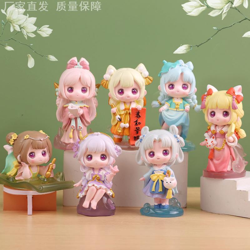 盲盒2025新款女孩网红可爱摆件女