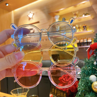 儿童可爱卡通太阳镜宝宝墨镜时尚男童女童小孩女防紫外线玩具眼镜