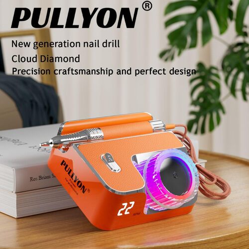 PULLYON新款云钻美甲打磨机美甲店专用电动笔专业充电款便携式