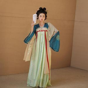 汉服女成人新款2025原创唐制齐胸襦裙超仙气春夏季日常国风古装