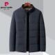 立领加厚保暖中年爸爸装 皮尔卡丹男士 90白鸭绒羽绒服冬季 休闲外套