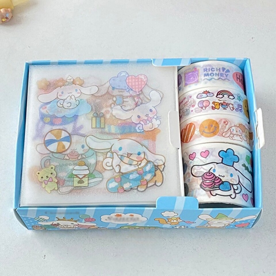 玉桂狗和纸胶带套装素材