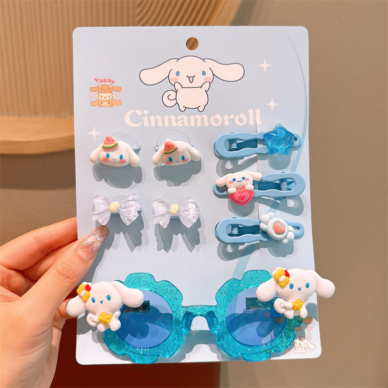 玉桂狗发夹套装皇冠魔法棒