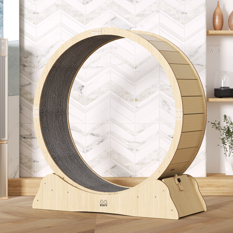 盼四季犬猫跑步机健身滚轮静音运动跑轮家具小型宠物猫爬架猫咪