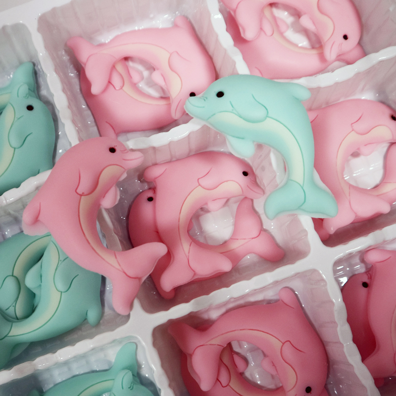 小海豚巧克力蛋糕装饰摆件网红海底世界卡通生日插件海星可食用