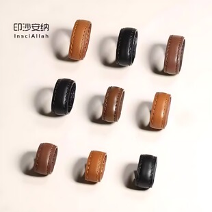 真皮皮带圈环皮带扣环圈腰带固定圈扣环女士皮带圈配件环尾部裤袋