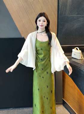 国风薄纱蝙蝠袖雪纺防晒披肩女