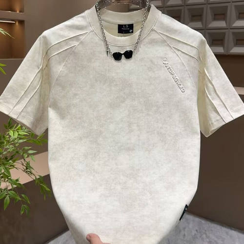 夏季扎染短袖男款2026新款