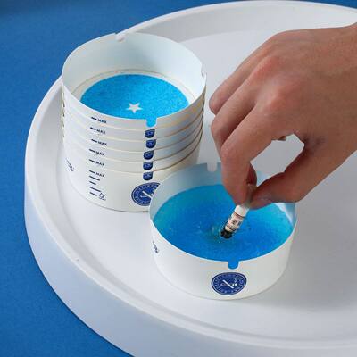 一次性灭烟沙烟灰缸防飞灰防烟味