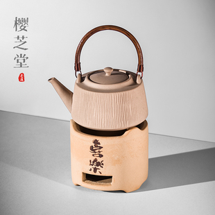 老式 喜乐炭炉明火潮汕工夫茶茶具围炉煮茶器煮茶壶套装 复古小火炉