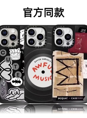 CASETiFiY黑色系新款磁吸16pro适用于iPhone17Promax苹果15plus手机壳镜面13防摔14可爱卡通12华强北平替潮女