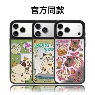 CASETiFiY联名涂鸦猫猫16pro适用于iPhone17Promax苹果15plus手机壳磁吸可爱卡通14防摔13镜面12华强北平替女