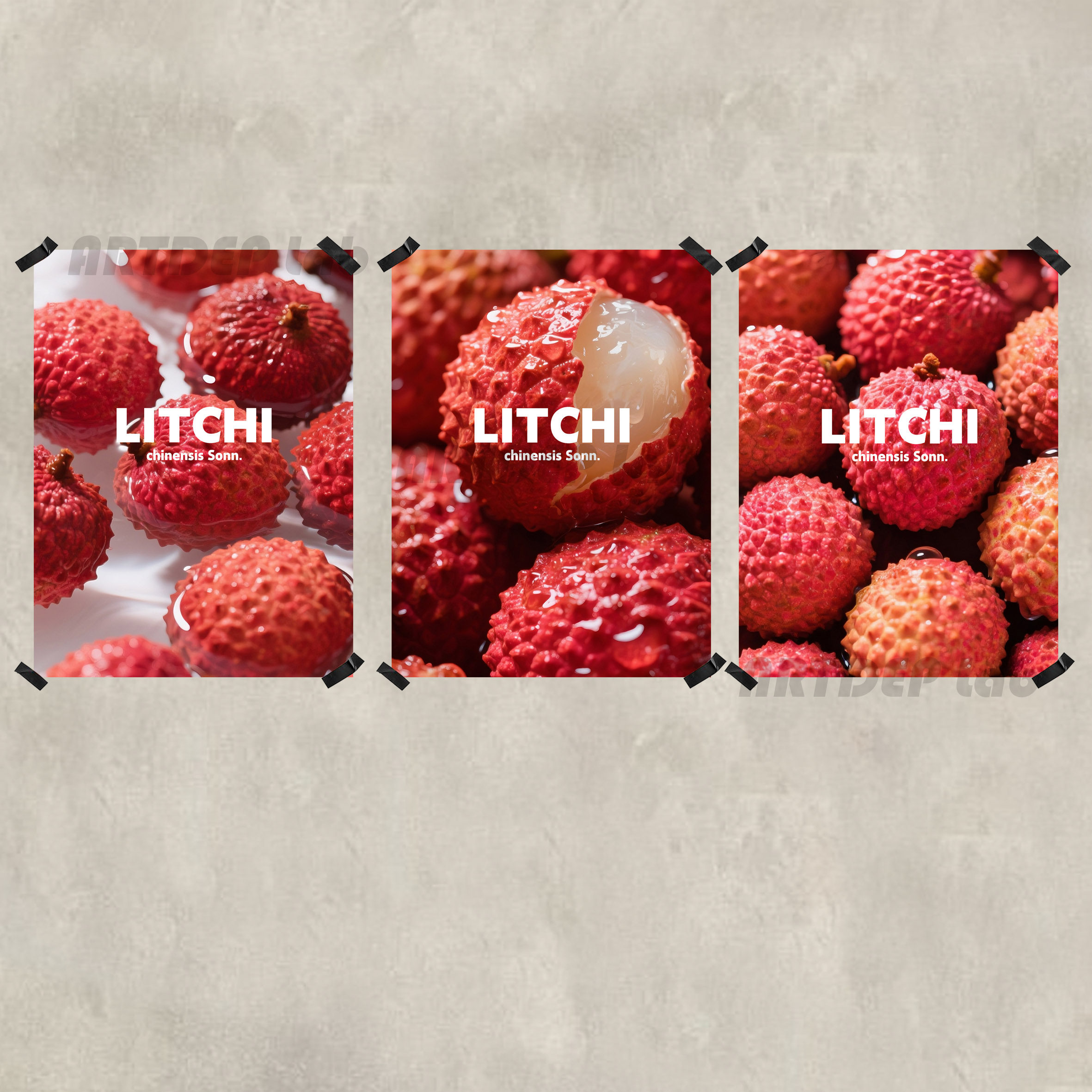 ATD荔枝水果店生鲜超市海报