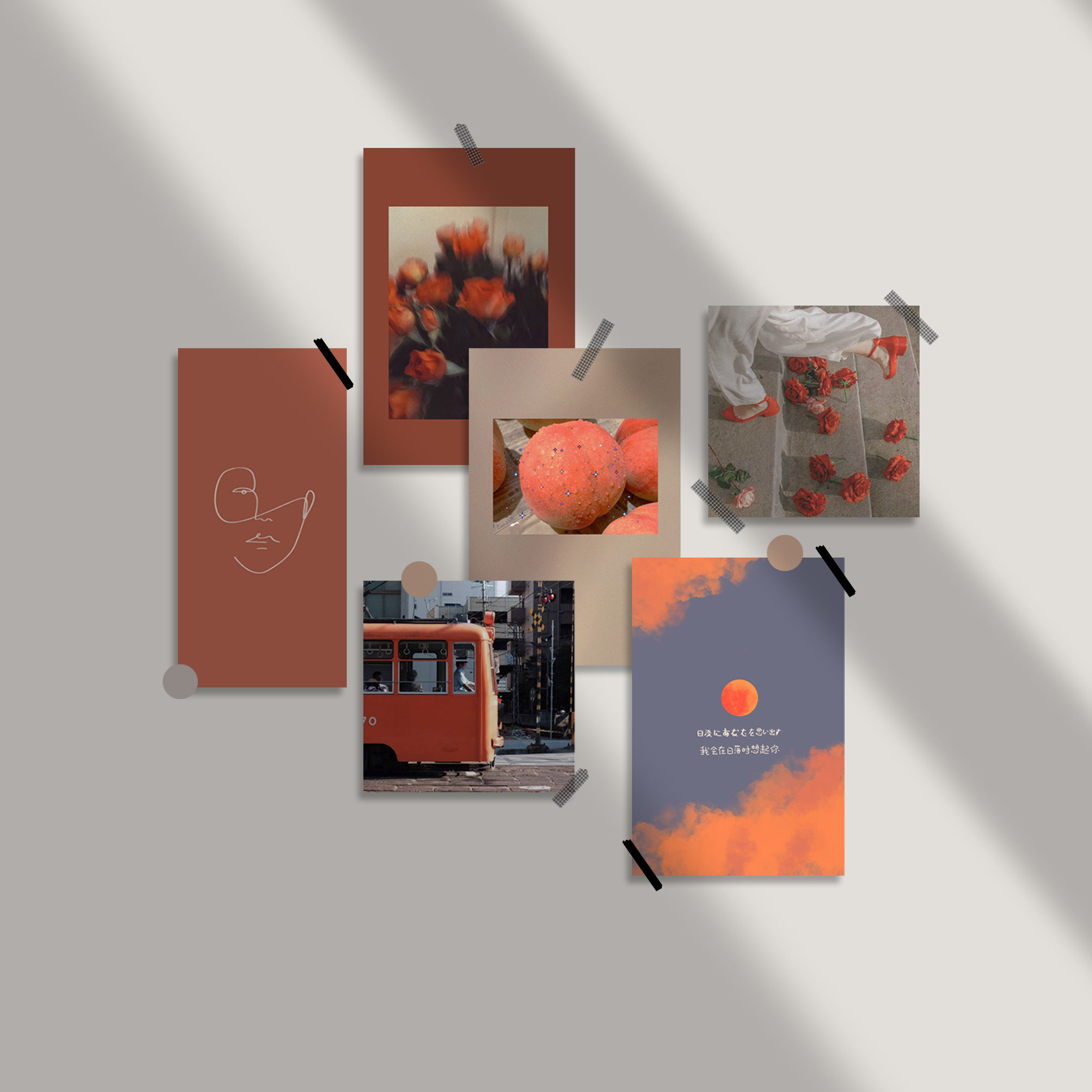 artdep色系咖啡厅小众复古风卡片