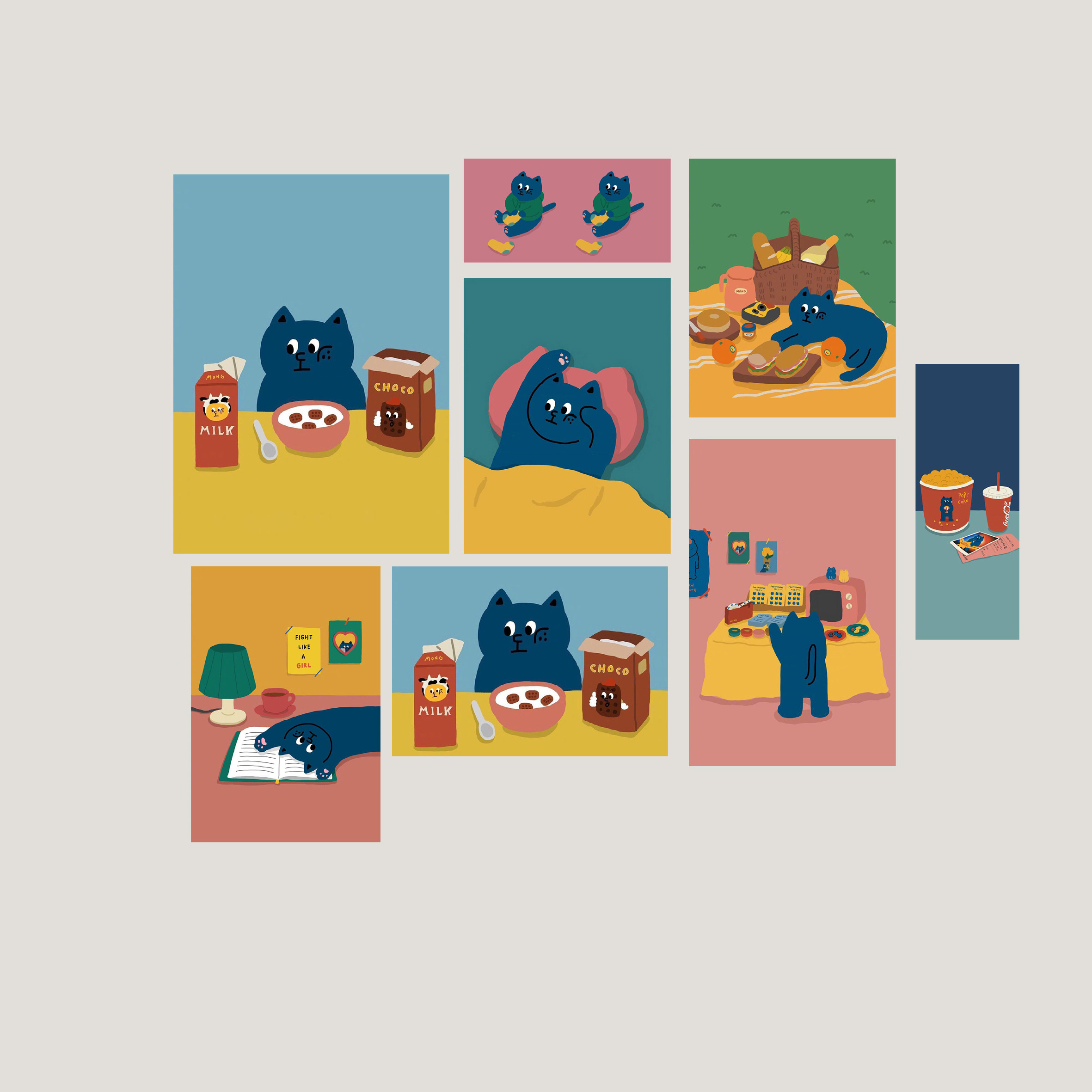 artdeplab韩国ins拍照道具卡片