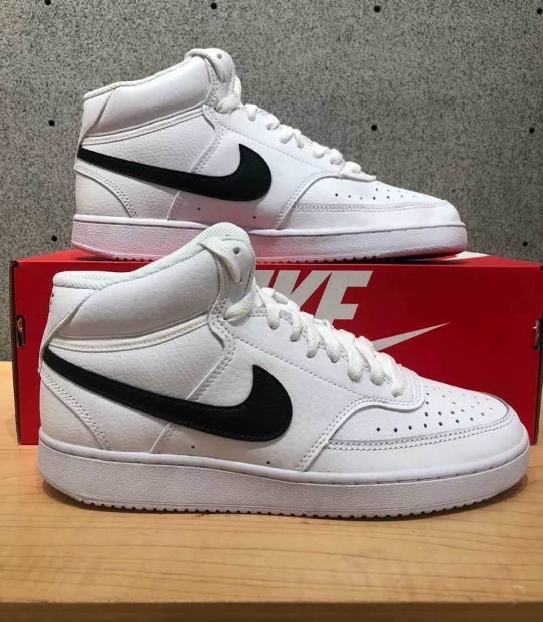 Nike Court Vision 1 Mid  中帮 板鞋 乳白CD5466-101江西YG仓,运动鞋new,运动休闲鞋,淘宝优惠券,粉丝福利购,淘宝优惠卷